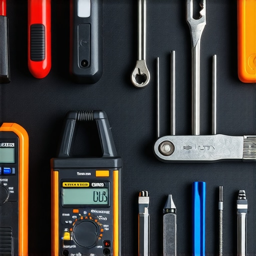 A well-organized garage workspace with various auto repair tools ready for maintenance tasks