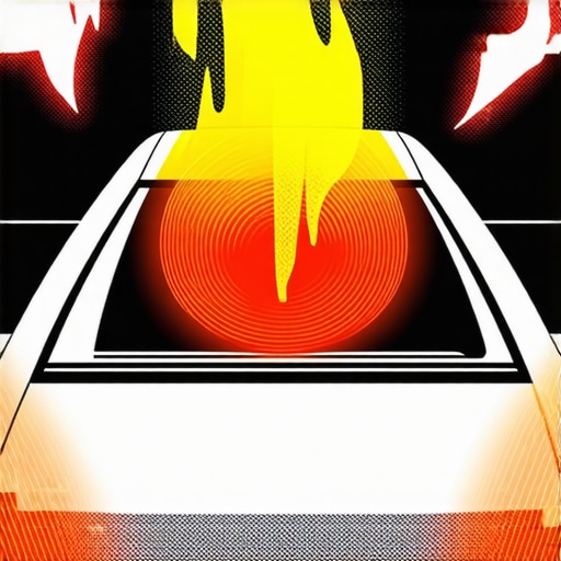 Diagram showing warning signs of overheating transmission in a vehicle.