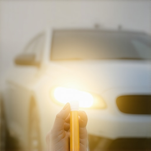 The trick to clearing foggy headlights using basic household items