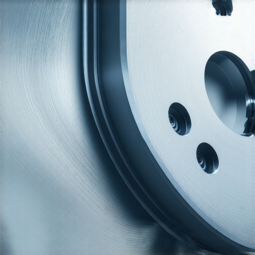 A Properly Bedded Brake Rotor Surface Close-up of a brake rotor with visible pad material transfer layer from correct break-in procedure