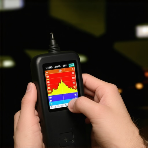 A modern OBD2 scanner displaying live engine data on a screen.