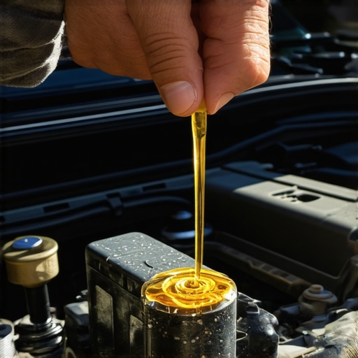 Checking engine oil for car longevity A mechanic inspecting a car oil dipstick to ensure proper fluid levels and engine health.