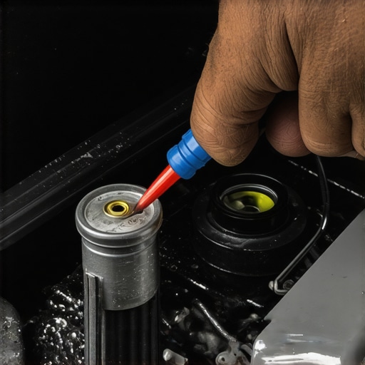 Mechanic cleaning a car's MAF sensor to improve engine performance