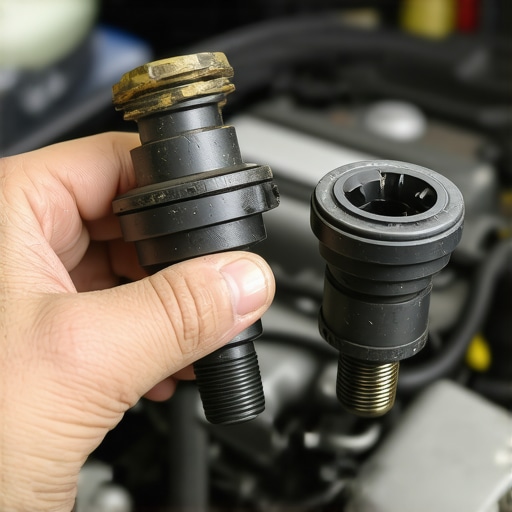 Cleaning the Idle Air Control Valve Comparison of a dirty and clean Idle Air Control valve to fix engine stalling issues.