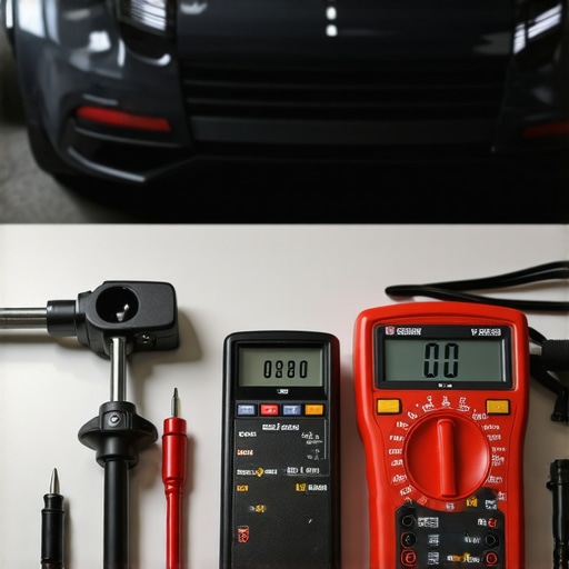 Essential Precision Tools for Auto Maintenance Professional torque wrench and multimeter for automotive repair