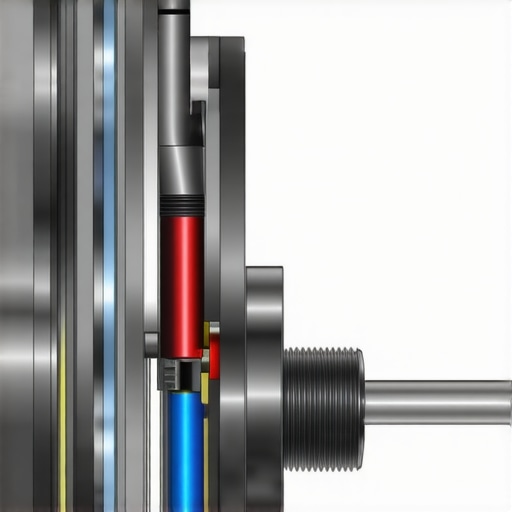 Internal View of Power Steering Rack Seals Cutaway diagram showing power steering rack internal components and hydraulic fluid path.