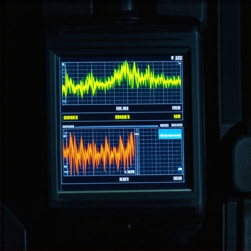 Close up of a mechanic using a bidirectional scan tool to check engine data
