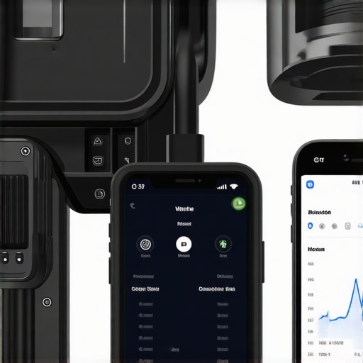Modern Diagnostic Tools for DIY Auto Repair A person using a smartphone and OBD-II scanner to diagnose car engine codes.