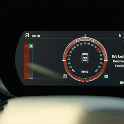 A car dashboard showing the temperature gauge rising while driving away from a driveway.
