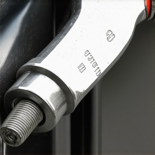 Mechanic using a torque wrench on a car wheel to prevent vibration