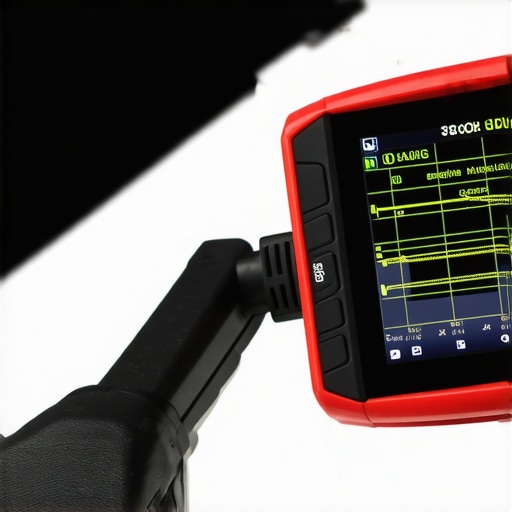 Professional Bi-Directional Diagnostic Tool in Action A mechanic using a bi-directional scan tool to check real-time vehicle data for precise auto repair.