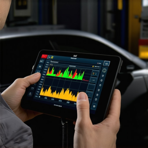 A modern automotive diagnostic tool showing real-time engine data to identify mechanical issues.