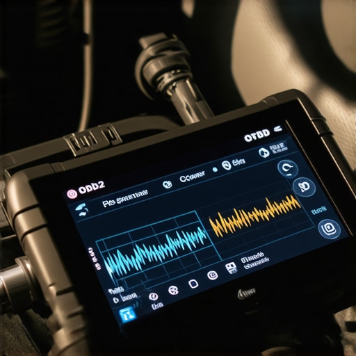 A high-end automotive scan tool displaying real-time engine data for professional diagnostics.