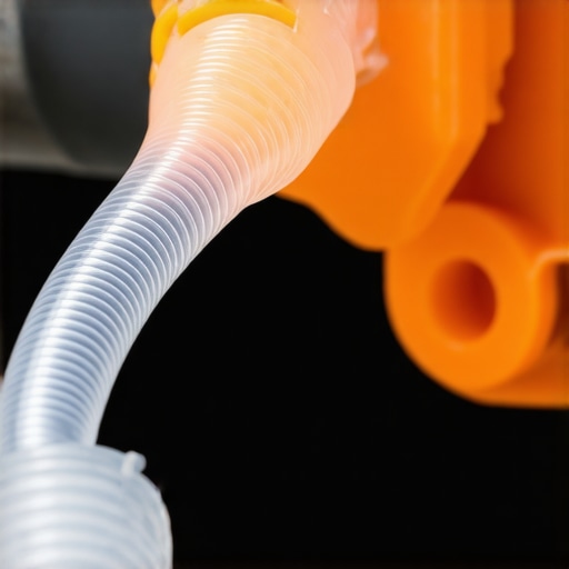 Handheld vacuum pump being used to bleed air from a car power steering system