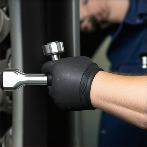 Proper Lug Nut Torquing Technique Mechanic using a torque wrench to prevent rotor warping