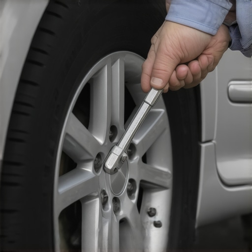 Proper wheel torque procedure Mechanic using a torque wrench on wheel lug nuts