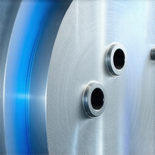 A detailed view of a brake rotor showing a healthy transfer layer and heat-cycling marks after a successful bedding procedure.