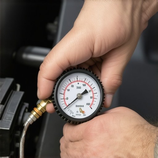 Testing Brake Booster Vacuum Pressure A mechanic uses a vacuum gauge to diagnose a whistling sound coming from the brake booster and engine bay.