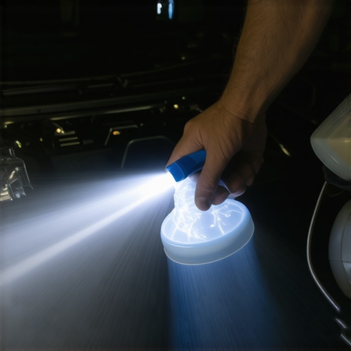 Testing for Ignition Leaks with Water Visual demonstration of electrical arcing on car ignition wires during a moisture test