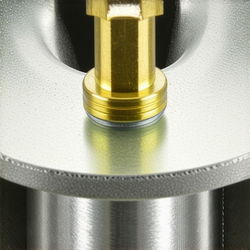 Close up of a thermostat air bleed valve for proper installation